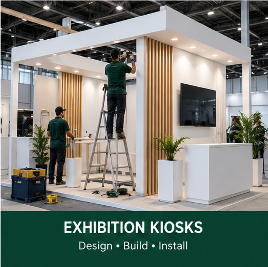 Exhibition Kiosk example - Nayel Tech & Cleaning Services