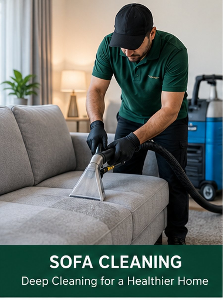 Sofa Cleaning example - Nayel Tech & Cleaning Services