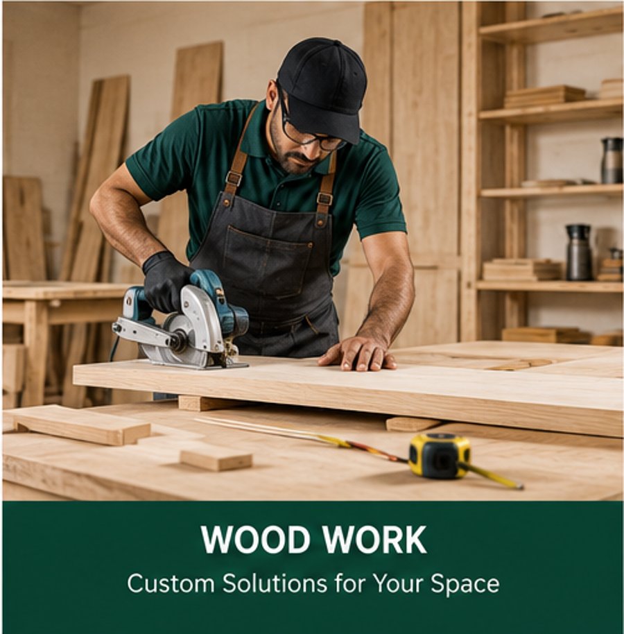 Wood Work example - Nayel Tech & Cleaning Services